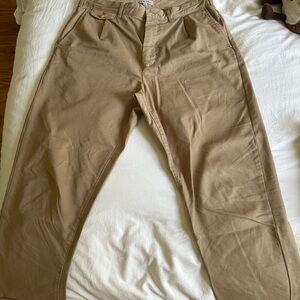 Alex Mill Pleated Chino in Tan